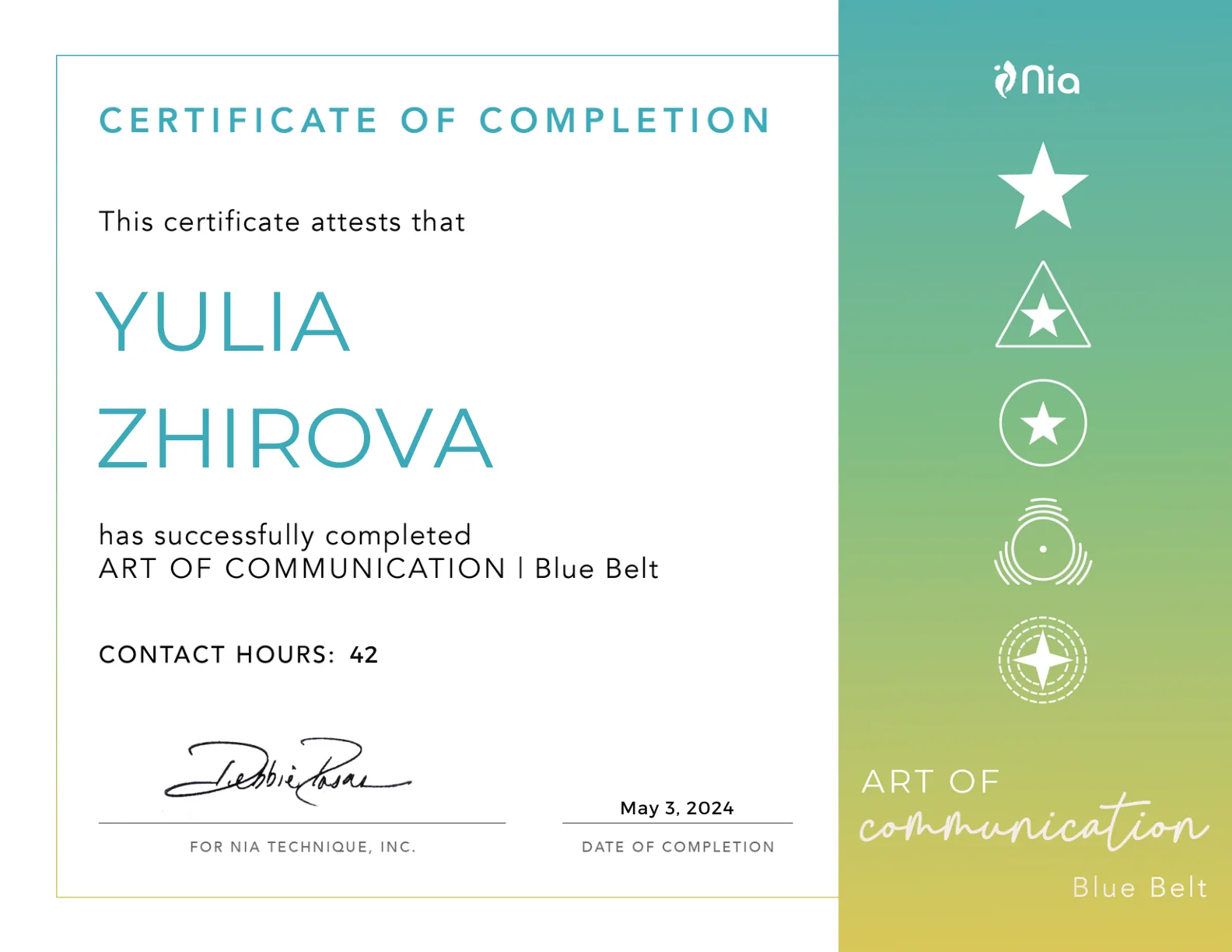Art of Communication, Blue Belt